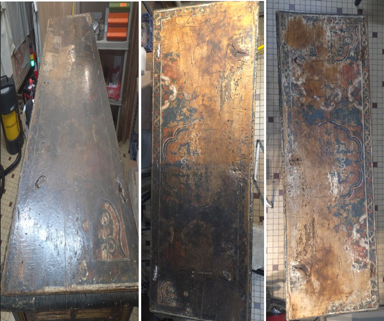 Restauration au laser d’un coffre polychromé du XVIᵉ siècle avec Véronique Legoux